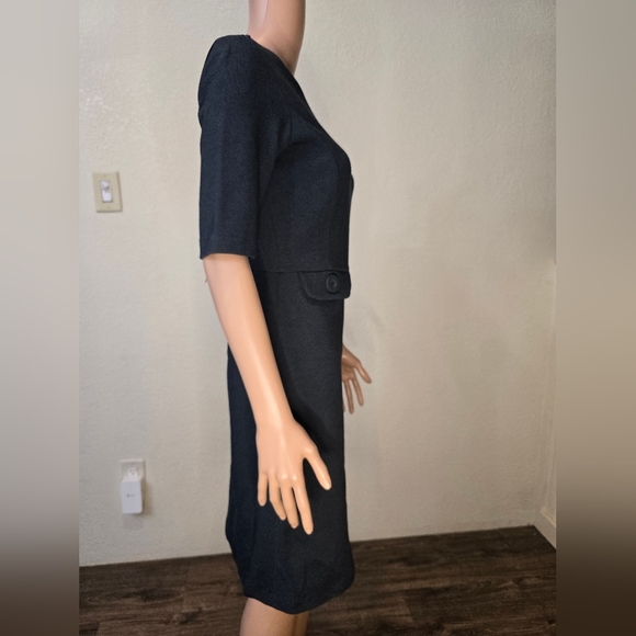 Boden Womens Short Sleeve Dress Swan Cotton Old Navy Size 6R - Picture 9 of 16